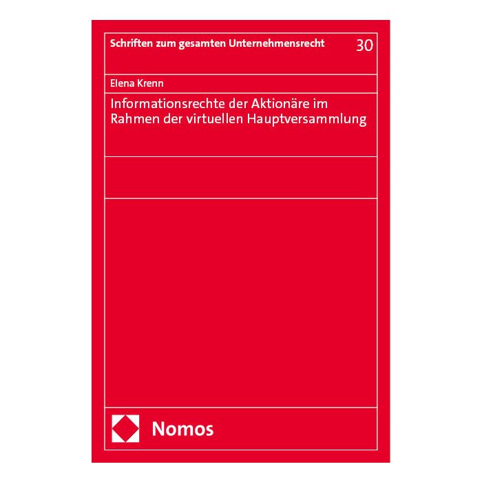 Informationsrechte der Aktionäre im Rahmen der virtuellen Hauptversammlung