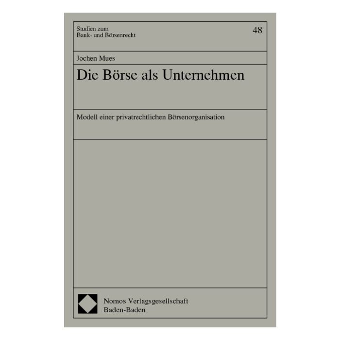 Die Börse als Unternehmen