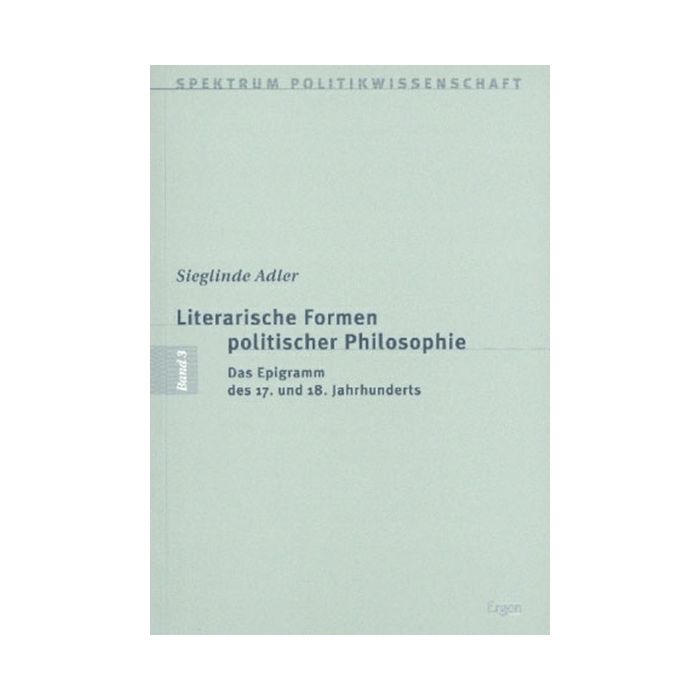 Literarische Formen politischer Philosophie