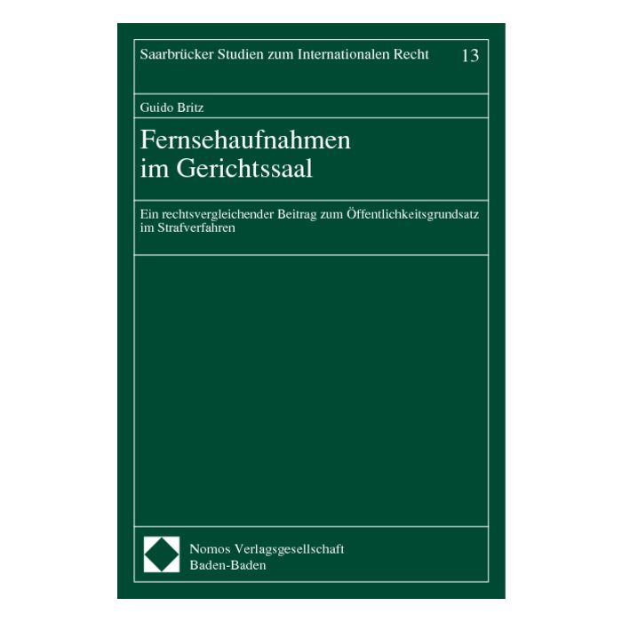 Fernsehaufnahmen im Gerichtssaal