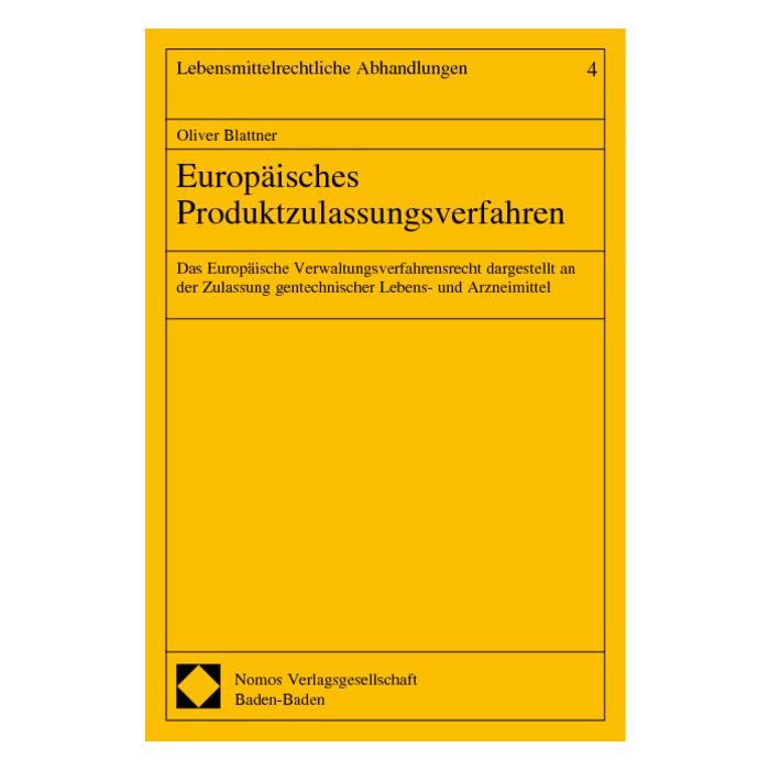 Europäisches Produktzulassungsverfahren