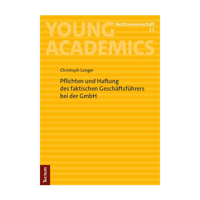 Pflichten und Haftung des faktischen Geschäftsführers bei der GmbH