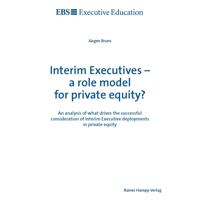 Interim Executives – a role model for private equity?
