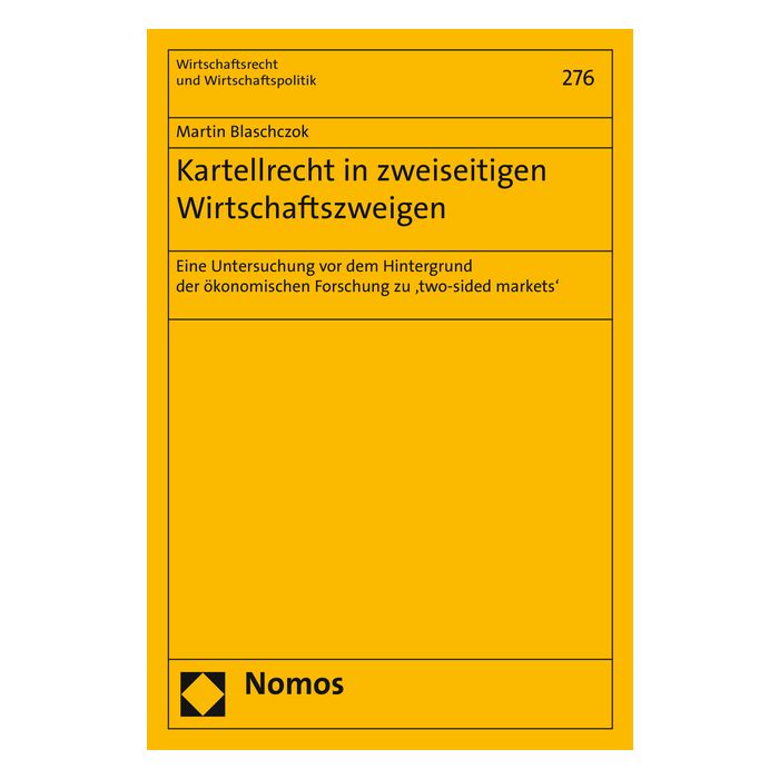Kartellrecht in zweiseitigen Wirtschaftszweigen