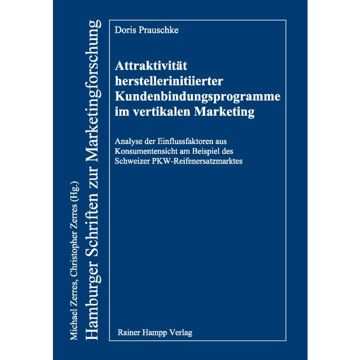 Attraktivität herstellerinitiierter Kundenbindungsprogramme im vertikalen Marketing