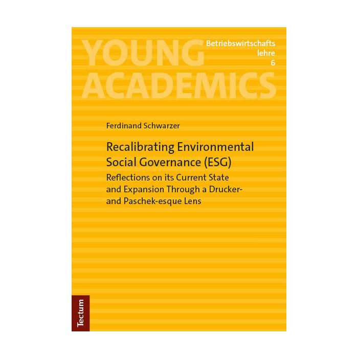 Recalibrating Environmental Social Governance (ESG)