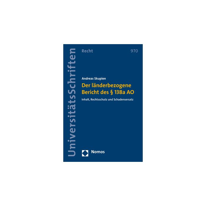 Der länderbezogene Bericht des § 138a AO
