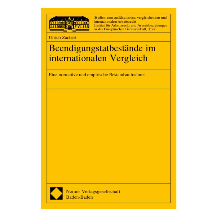 Beendigungstatbestände im internationalen Vergleich