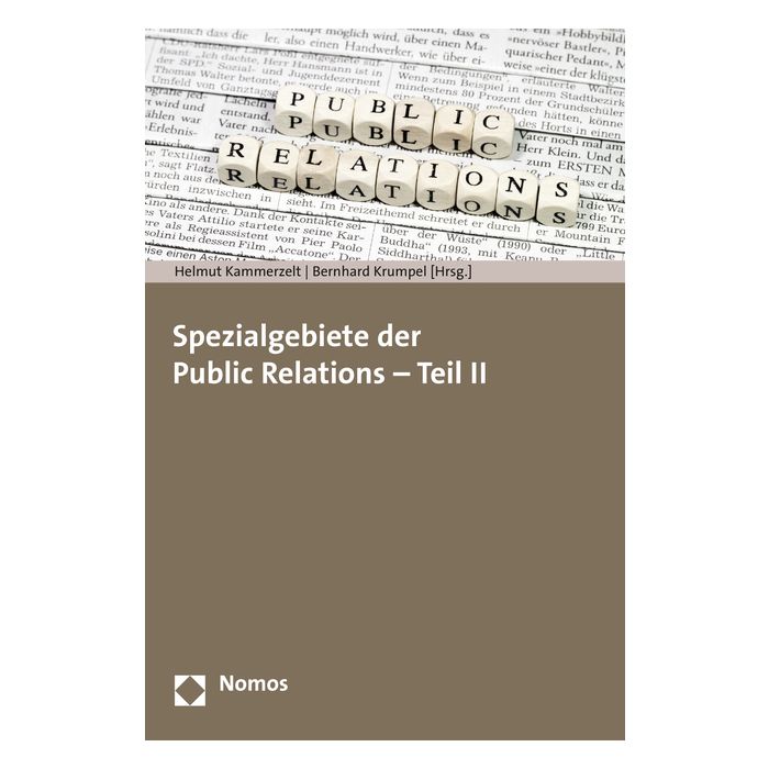 Spezialgebiete der Public Relations - Teil II