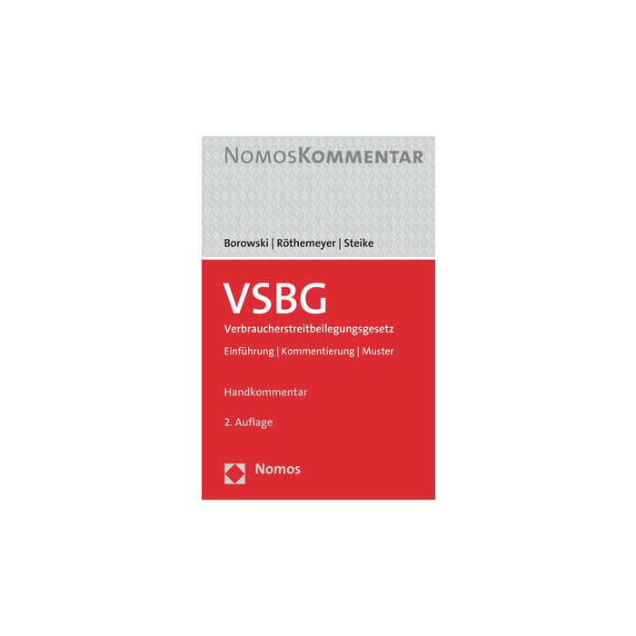 VSBG Verbraucherstreitbeilegungsgesetz
