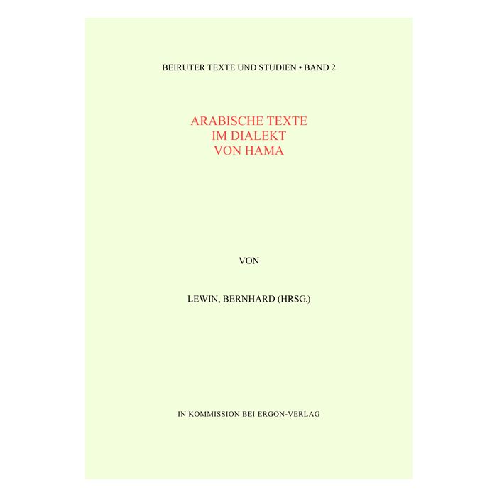 Arabische Texte im Dialekt von Hama