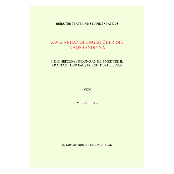 Zwei Abhandlungen über die Naqsbandiyya