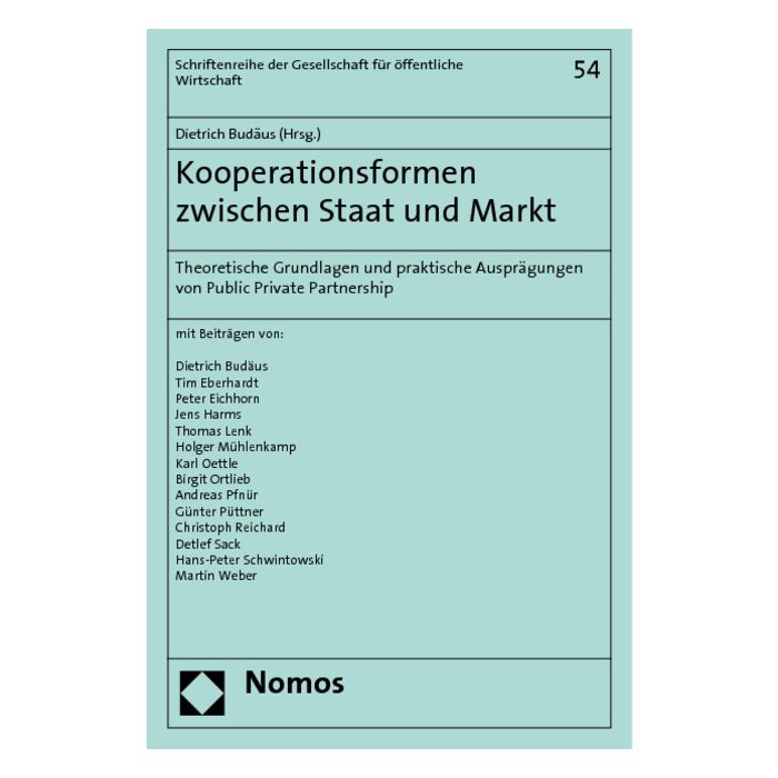 Kooperationsformen zwischen Staat und Markt
