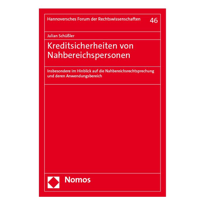 Kreditsicherheiten von Nahbereichspersonen