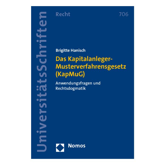 Das Kapitalanleger-Musterverfahrensgesetz (KapMuG)