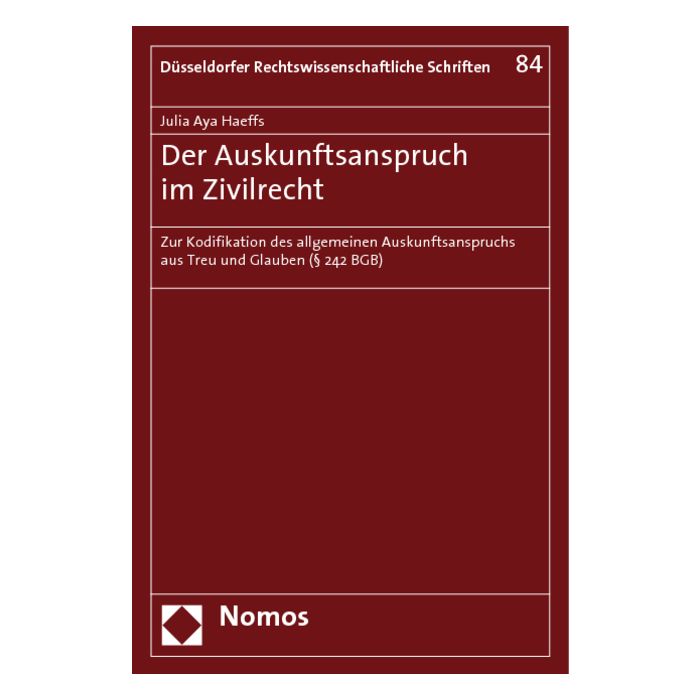 Der Auskunftsanspruch im Zivilrecht