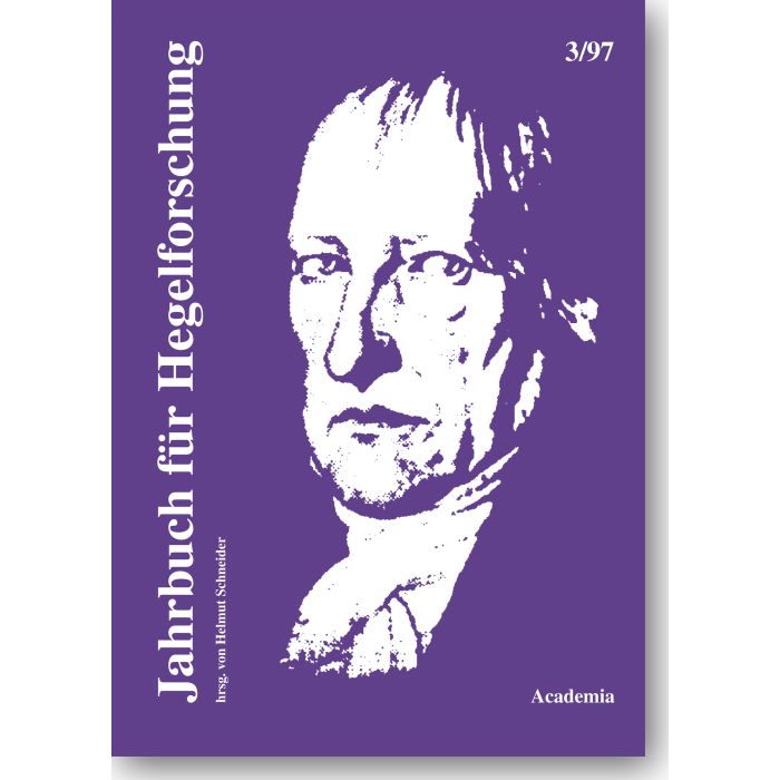 Jahrbuch für Hegelforschung (3/1997)