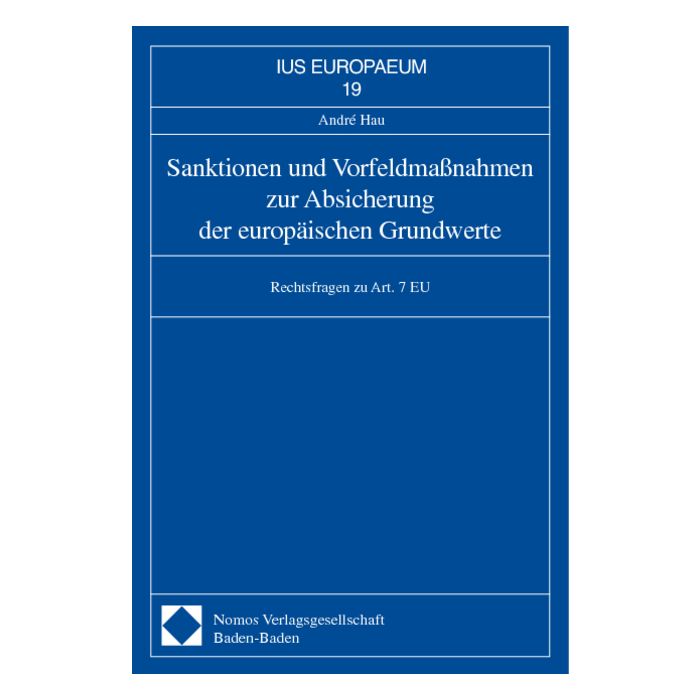 Sanktionen und Vorfeldmaßnahmen zur Absicherung der europäischen Grundwerte