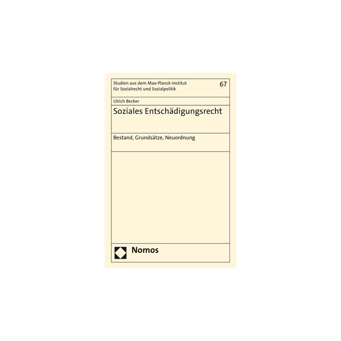 Soziales Entschädigungsrecht
