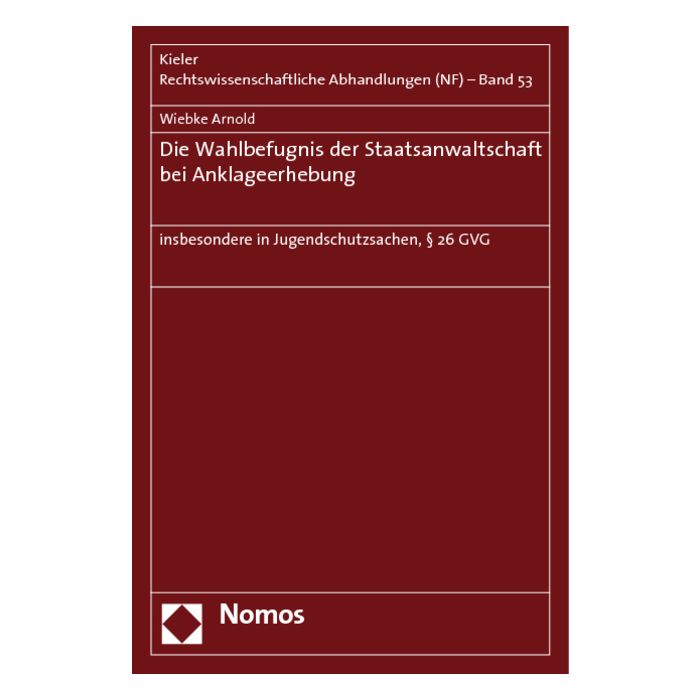 Die Wahlbefugnis der Staatsanwaltschaft bei Anklageerhebung