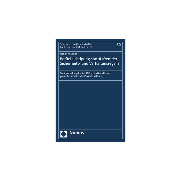 Berücksichtigung statutsfremder Sicherheits- und Verhaltensregeln