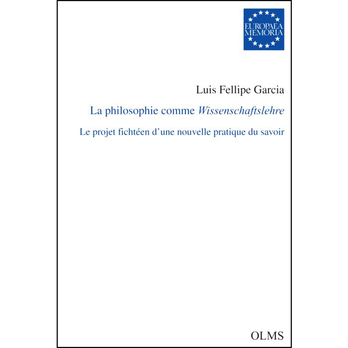 La philosophie comme Wissenschaftslehre