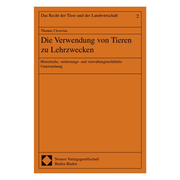 Die Verwendung von Tieren zu Lehrzwecken