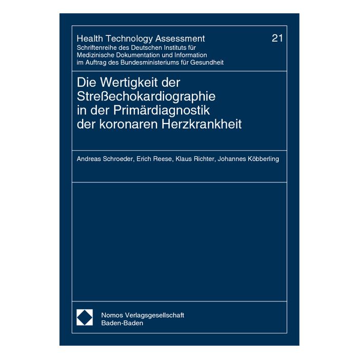 Die Wertigkeit der Streßechokardiographie in der Primärdiagnostik der koronaren Herzkrankheit