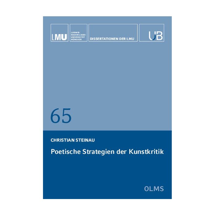 Poetische Strategien der Kunstkritik