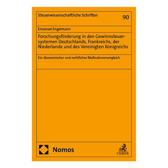 Forschungsförderung in den Gewinnsteuersystemen Deutschlands, Frankreichs, der Niederlande und des Vereinigten Königreichs