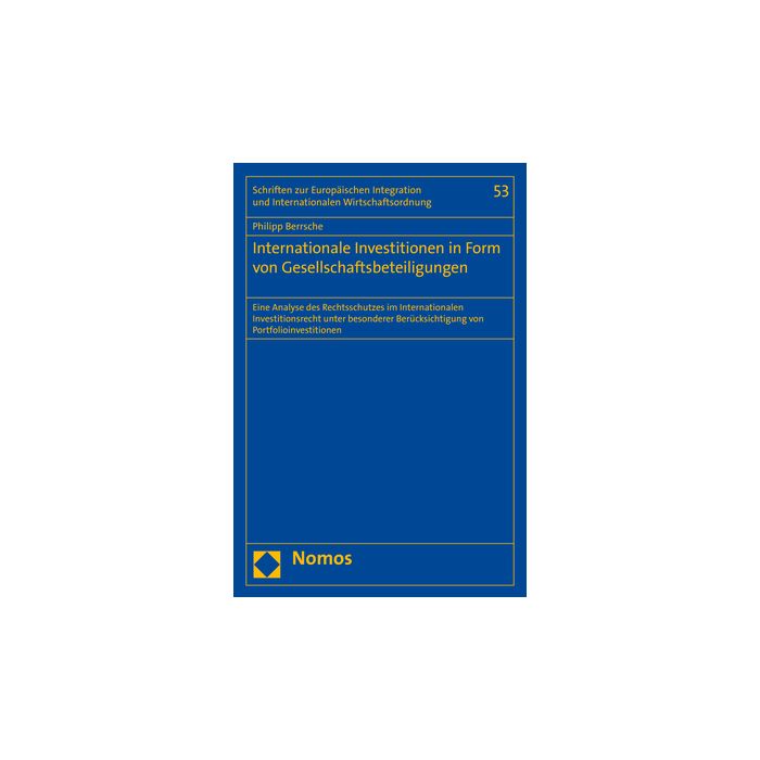 Internationale Investitionen in Form von Gesellschaftsbeteiligungen