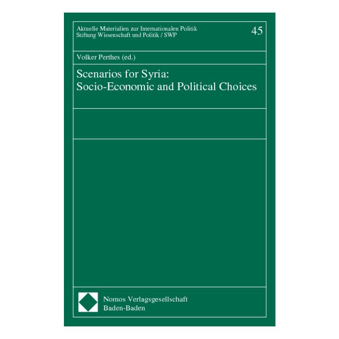 Scenarios for Syria: Socio-Economic and Political Choices