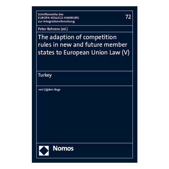 The adaption of competition rules in new and future member states to European Union Law (V)
