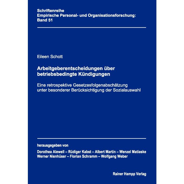 Arbeitgeberentscheidungen über betriebsbedingte Kündigungen