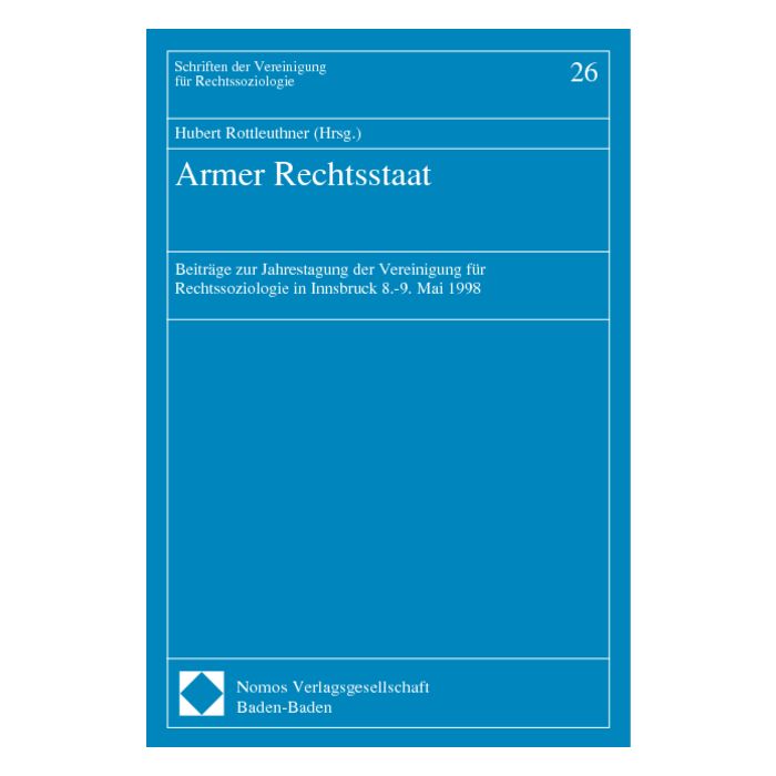Armer Rechtsstaat