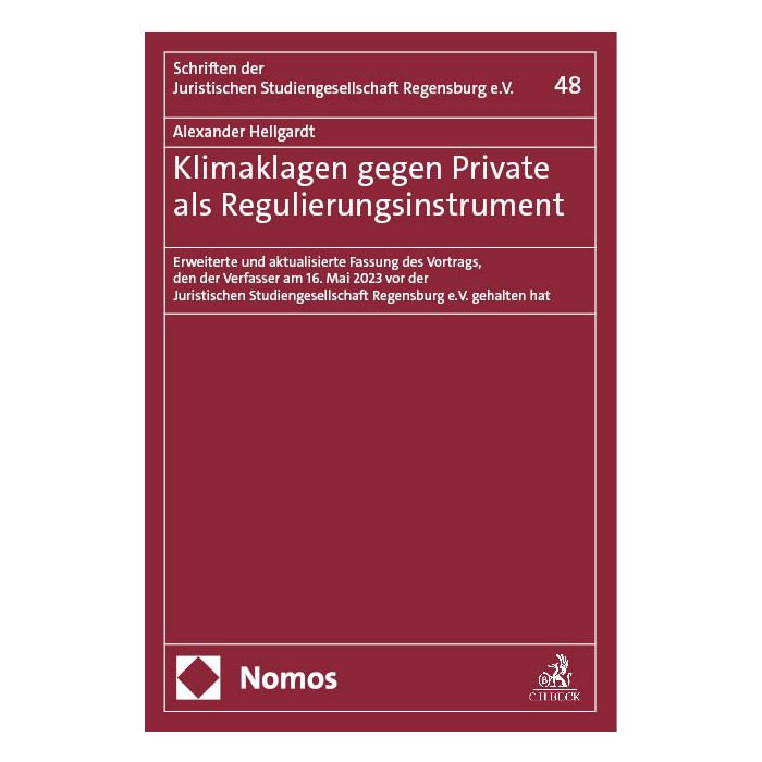 Klimaklagen gegen Private als Regulierungsinstrument
