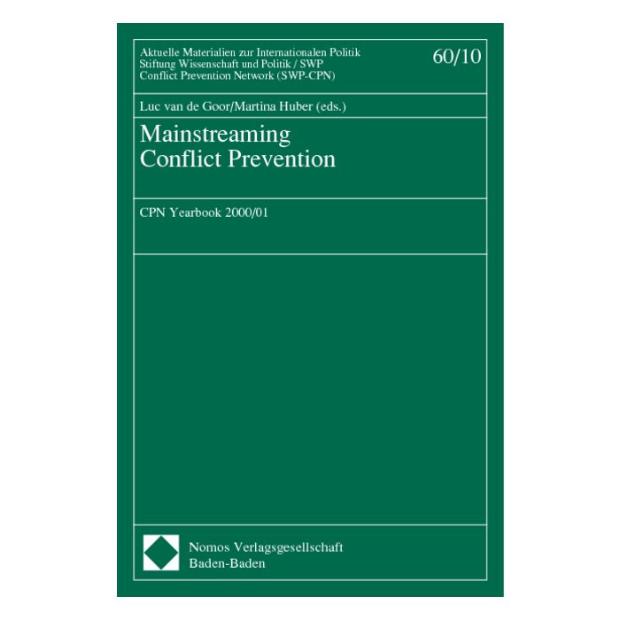 Mainstreaming Conflict Prevention