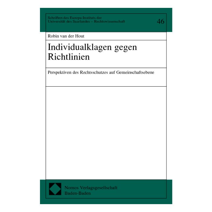 Individualklagen gegen Richtlinien