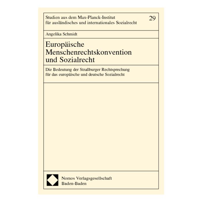 Europäische Menschenrechtskonvention und Sozialrecht