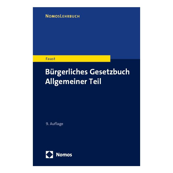 Bürgerliches Gesetzbuch Allgemeiner Teil