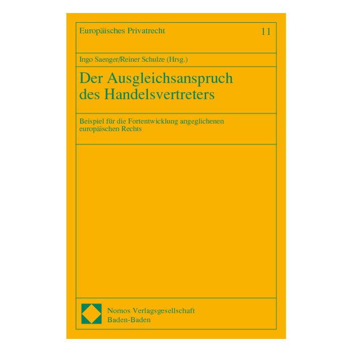 Der Ausgleichsanspruch des Handelsvertreters