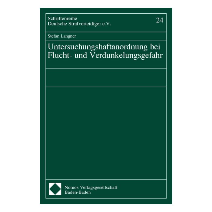 Untersuchungshaftanordnung bei Flucht- und Verdunkelungsgefahr Untersuchungshaftanordnung bei Flucht- und Verdunkelungsgefahr