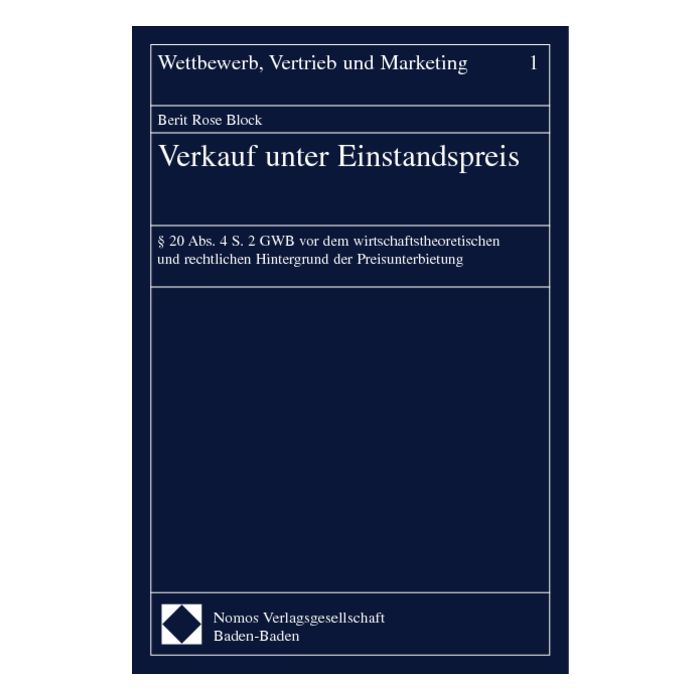 Verkauf unter Einstandspreis