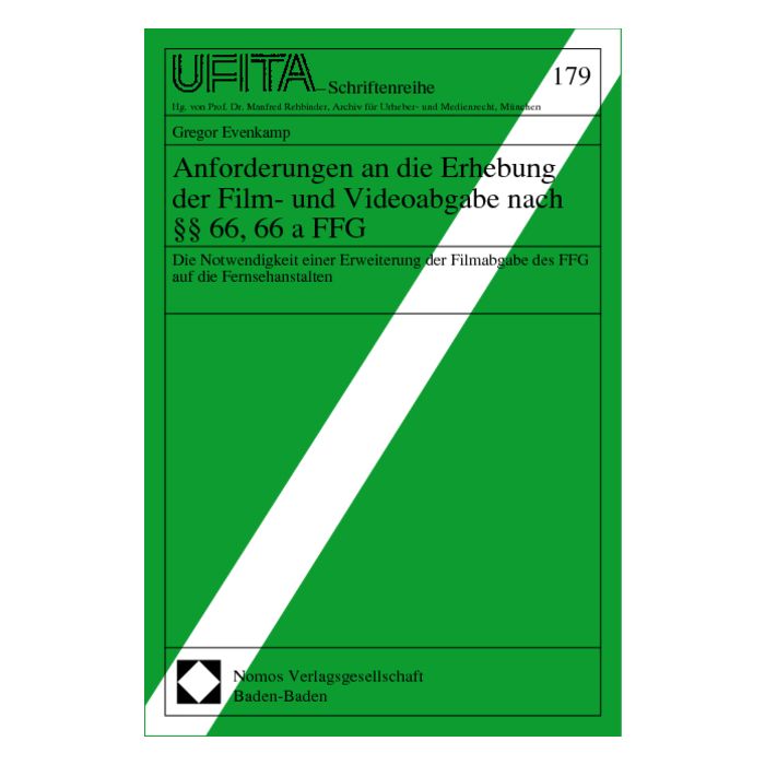 Anforderungen an die Erhebung der Film- und Videoabgabe nach §§ 66, 66 a FFG