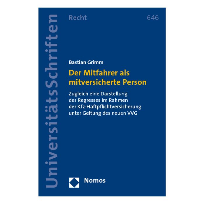 Der Mitfahrer als mitversicherte Person