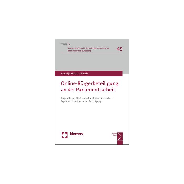 Online-Bürgerbeteiligung an der Parlamentsarbeit