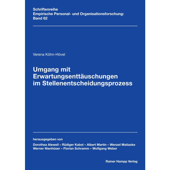 Umgang mit Erwartungsenttäuschungen im Stellenentscheidungsprozess