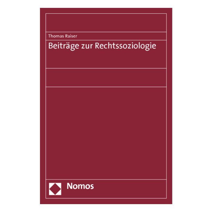 Beiträge zur Rechtssoziologie