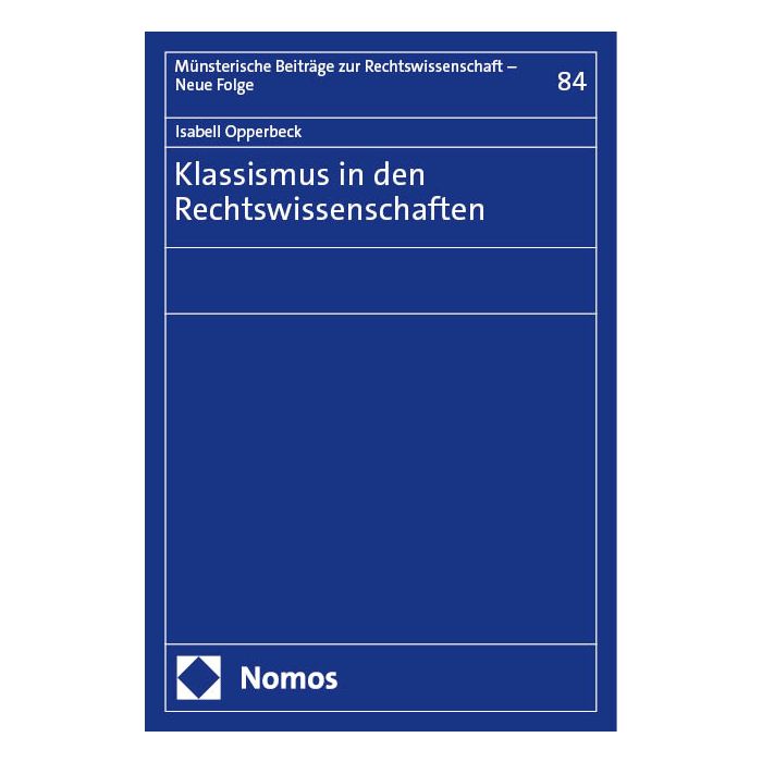 Klassismus in den Rechtswissenschaften