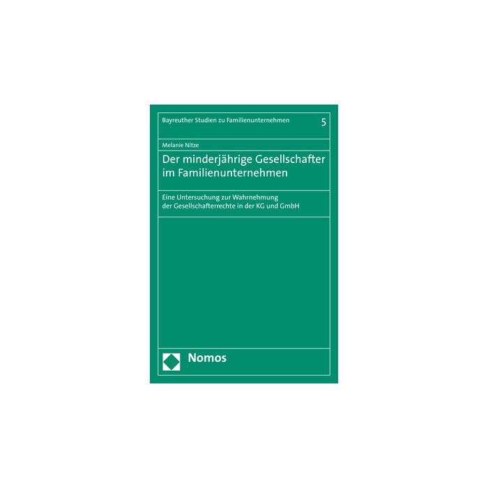 Der minderjährige Gesellschafter im Familienunternehmen